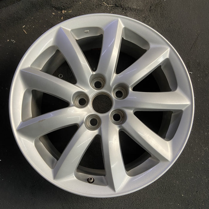 18" LEXUS LS460 07-12 , 18x7.5, 9 spoke Original OEM Wheel Rim - Angle View