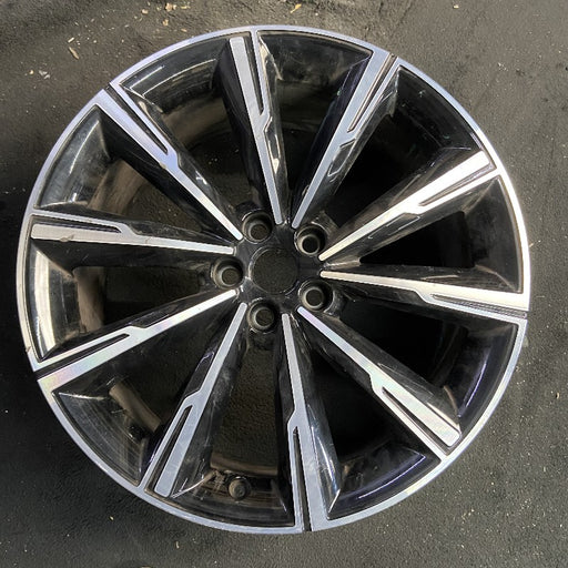 20" F TYPE 21-24 20x9 alloy 10 spoke machined face Original OEM Wheel Rim - Front View