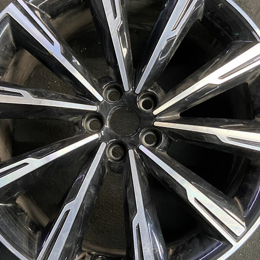 20" F TYPE 21-24 20x9 alloy 10 spoke machined face Original OEM Wheel Rim - Angle View