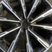 20" F TYPE 21-24 20x9 alloy 10 spoke machined face Original OEM Wheel Rim - Angle View