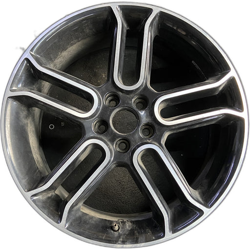 20" EDGE 13 20x8 , , black with machined edges Original OEM Wheel Rim - Front View