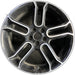 20" EDGE 13 20x8 , , black with machined edges Original OEM Wheel Rim - Front View
