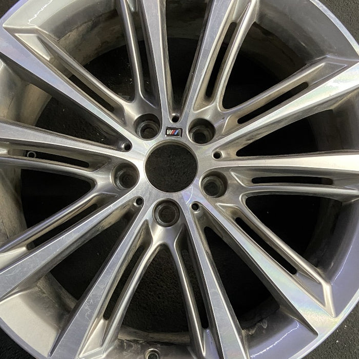 20" BMW 528i 11-16 20x8.5 alloy frt 10 spoke split spoke ferric gray Original - Angle View