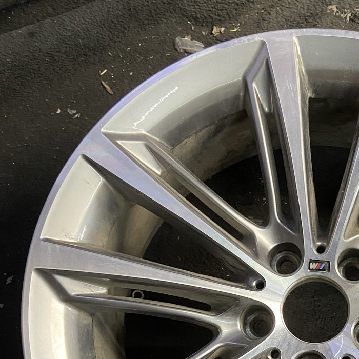 20" BMW 528i 11-16 20x8.5 alloy frt 10 spoke split spoke ferric gray Original - Side Profile