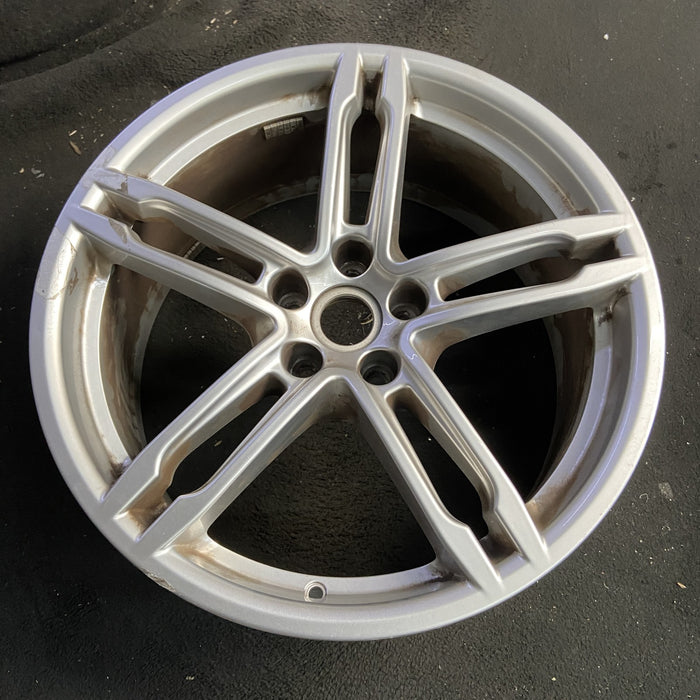 19" PORSCHE MACAN 19 19x8.5 , 5 double spoke Original OEM Wheel Rim - Side Profile