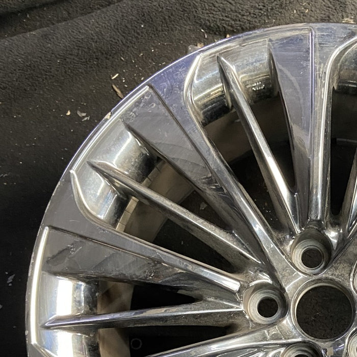 20" LS500 18-21 alloy 20x8.5 20 spoke Original OEM Wheel Rim - Side Profile