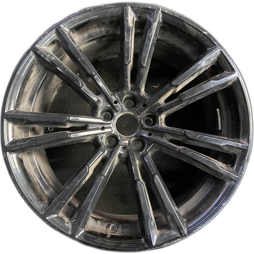 20" BMW M5 18 20x9.5, machined spoke face Original OEM Wheel Rim - Front View