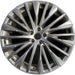 21" LEXUS RX350 23-25 21x8, 20 spoke, silver Original OEM Wheel Rim - Front View