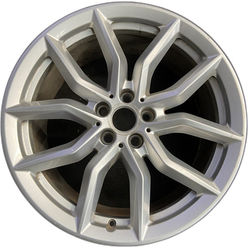 19" BMW X5 19-20 19x9, , , silver Original OEM Wheel Rim - Front View