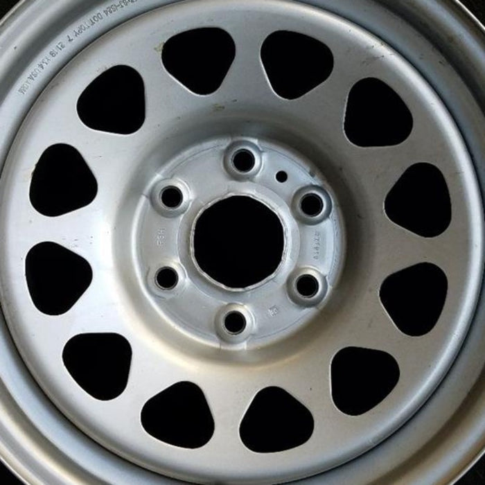 17" COLORADO 23-25 17x8, steel, opt RD6 Original OEM Wheel Rim - Angle View