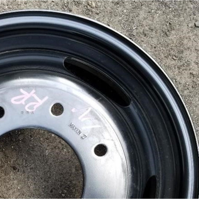 17" DODGE 3500 PICKUP 19-24 Chassis Cab, DRW, , steel Original OEM Wheel Rim - Close-Up Detail