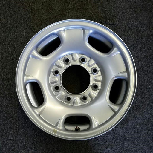 17" SIERRA 2500 PICKUP 11-14 17x7.5, steel, silver, opt NZ4 Original OEM Wheel - Front View
