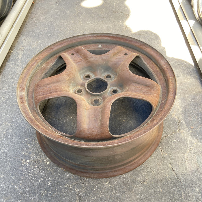 17" REGAL 12 17x7, steel Original OEM Wheel Rim - Close-Up Detail