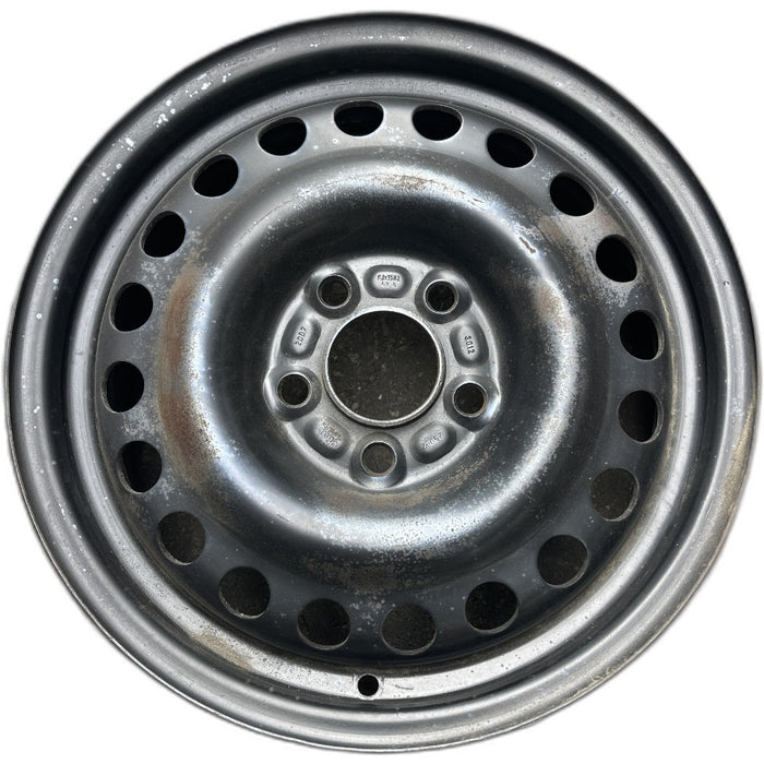 15" TRANSIT CONNECT 10-13 15x6 steel TPMS silver Original OEM Wheel Rim - Front View