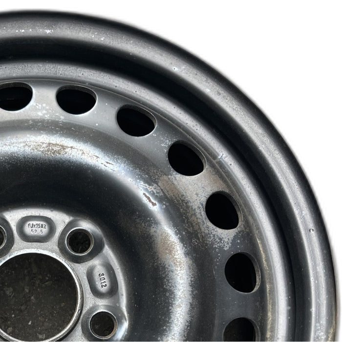 15" TRANSIT CONNECT 10-13 15x6 steel TPMS silver Original OEM Wheel Rim - Side Profile