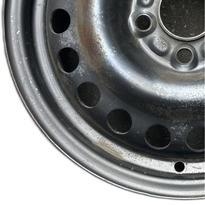 15" TRANSIT CONNECT 10-13 15x6 steel TPMS silver Original OEM Wheel Rim - Back View