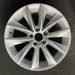 18" BMW X3 11-14 18x8 alloy 5 spoke V spoke design silver Original OEM Wheel Rim - Front View
