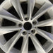 18" BMW X3 11-14 18x8 alloy 5 spoke V spoke design silver Original OEM Wheel Rim - Angle View