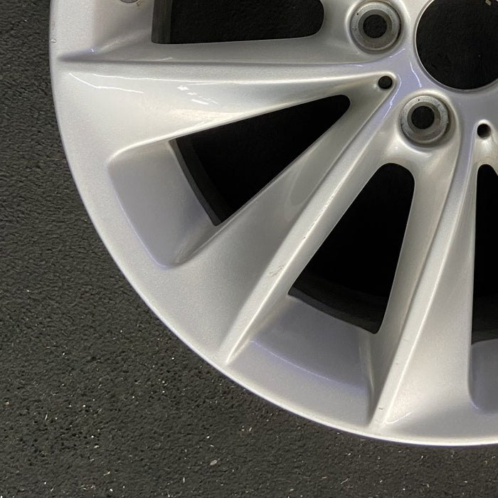 18" BMW X3 11-14 18x8 alloy 5 spoke V spoke design silver Original OEM Wheel Rim - Additional View