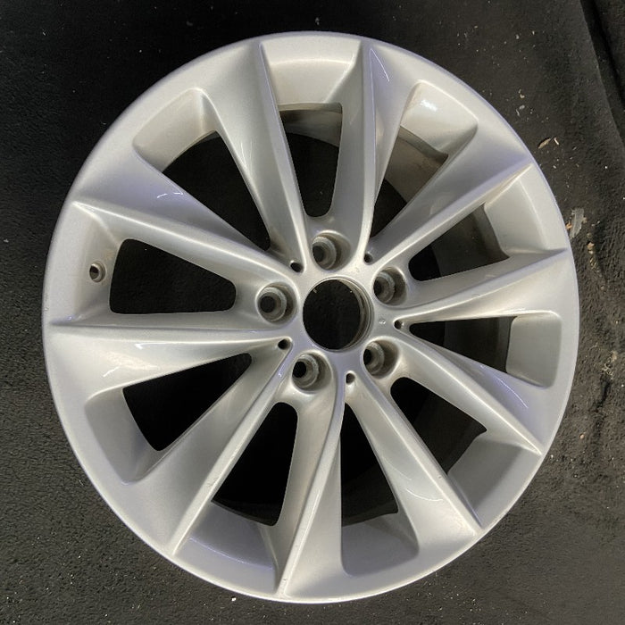18" BMW X3 11-14 18x8 alloy 5 spoke V spoke design silver Original OEM Wheel Rim - View 7