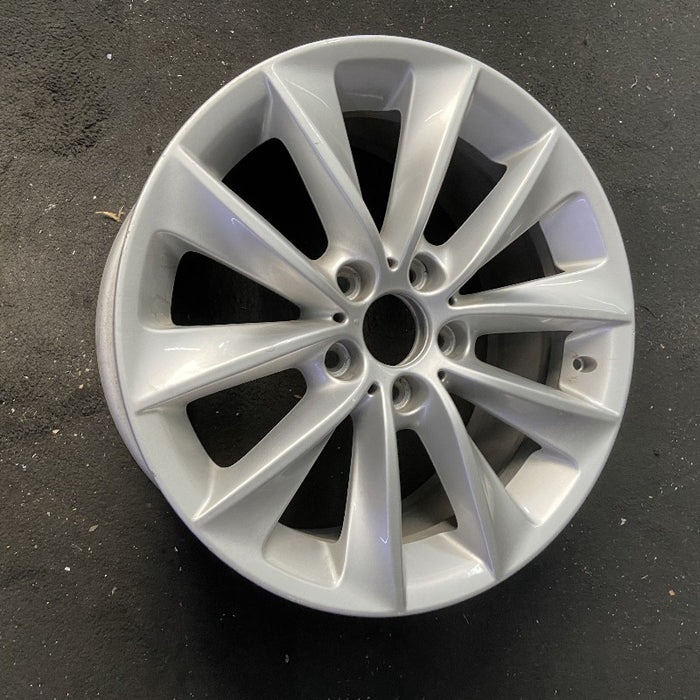 18" BMW X3 11-14 18x8 alloy 5 spoke V spoke design silver Original OEM Wheel Rim - View 8