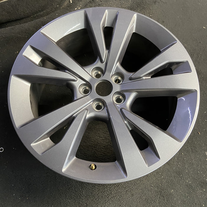 20" EXPLORER 20-21 20x8, , , machined face with pockets Original OEM Wheel Rim - Side Profile