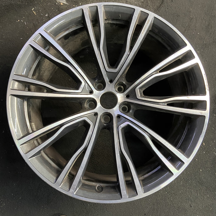 21" BMW X3 18-21 21x9.5 , 10 spoke Original OEM Wheel Rim - Angle View