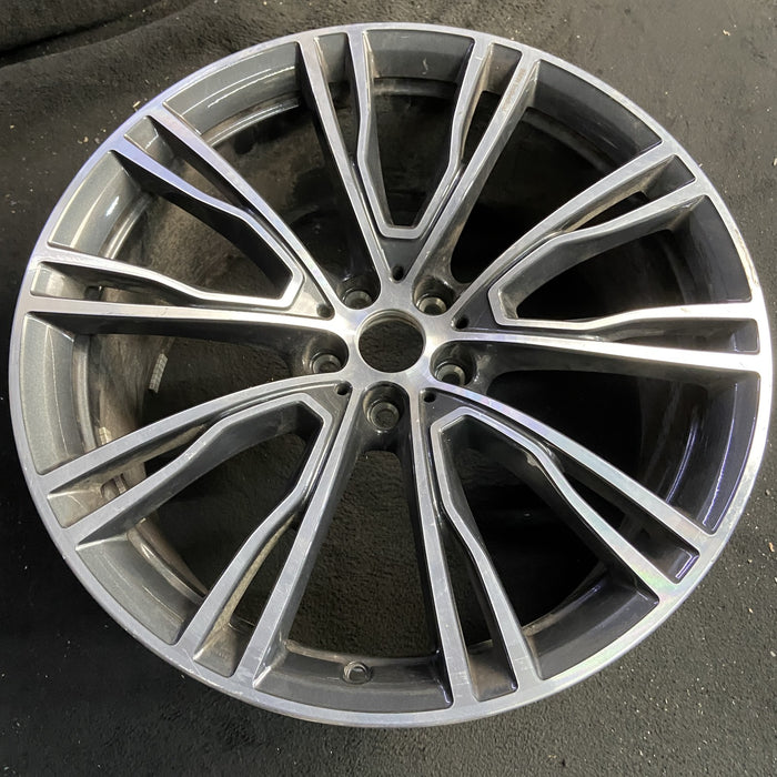 21" BMW X3 18-21 21x9.5 , 10 spoke Original OEM Wheel Rim - Side Profile