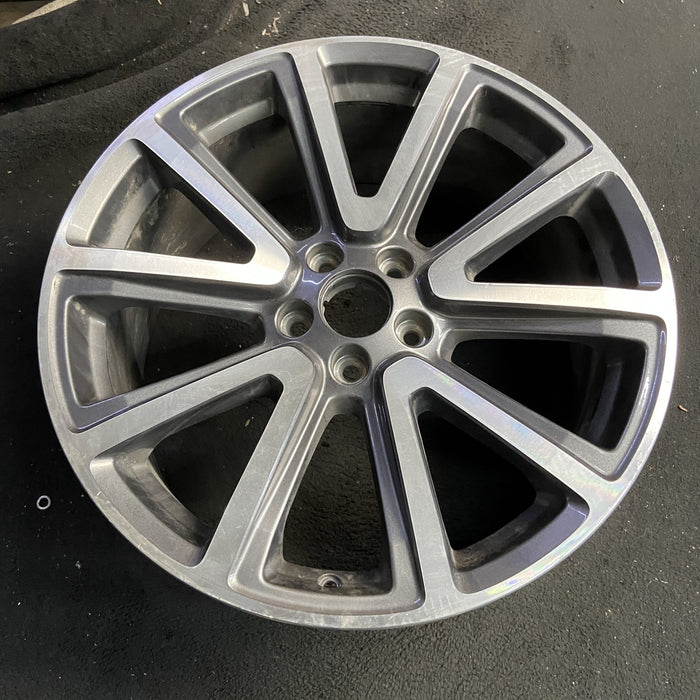 20" EXPLORER 15 20x8.5, , 10 spoke, machined face Original OEM Wheel Rim - Side Profile