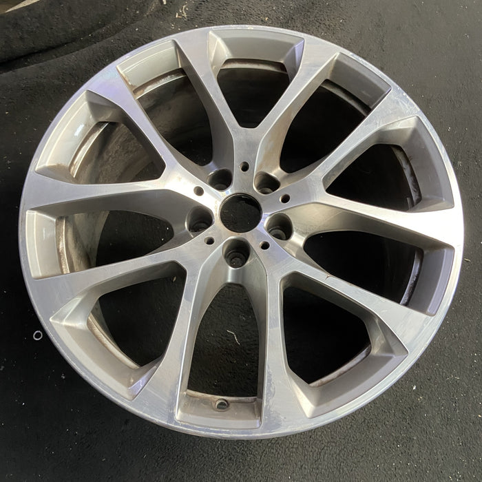 20" BMW X5 19-20 20x9, 5 spoke, Original OEM Wheel Rim - Side Profile