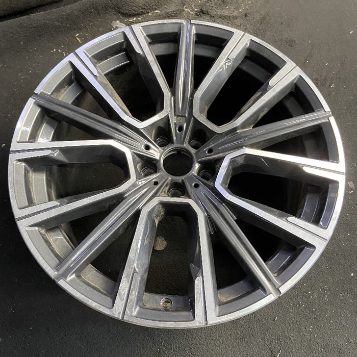 20" BMW 740i 21-22 20x10 star design dark gray orbit gray Original OEM Wheel Rim - View 7