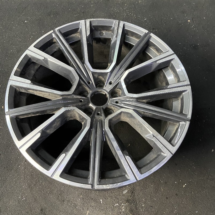 20" BMW 740i 21-22 20x10 star design dark gray orbit gray Original OEM Wheel Rim - View 8