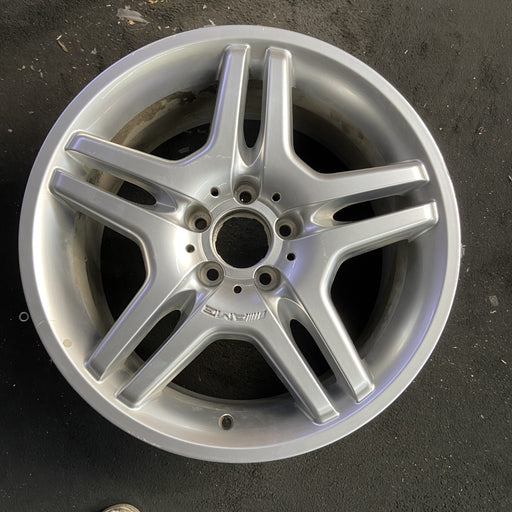 18" MERCEDES CL-CLASS 03-05 215 Type; CL55, 18x9 Original OEM Wheel Rim - Angle View