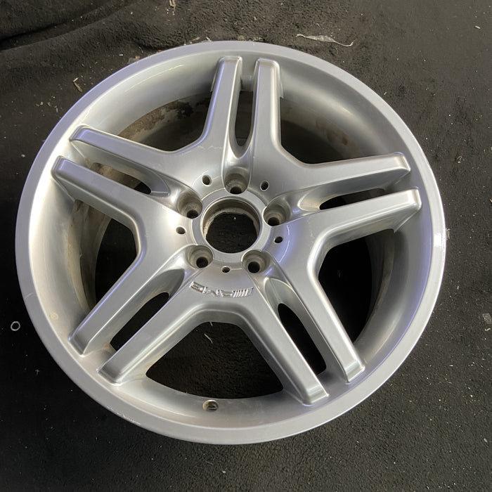 18" MERCEDES CL-CLASS 03-05 215 Type; CL55, 18x9 Original OEM Wheel Rim - Side Profile