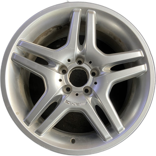 18" MERCEDES CL-CLASS 03-05 215 Type; CL55, 18x9 Original OEM Wheel Rim - Front View