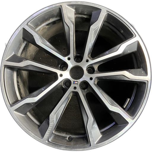 20" BMW X3 18-20 20x9.5 alloy rear 5 spoke Y spoke design Original OEM Wheel Rim - Front View