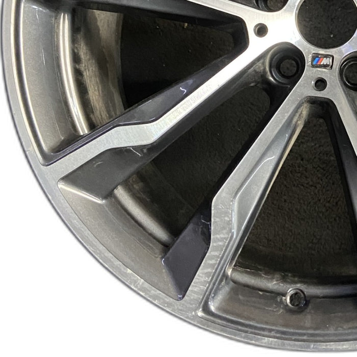 20" BMW X3 18-20 20x9.5 alloy rear 5 spoke Y spoke design Original OEM Wheel Rim - Back View
