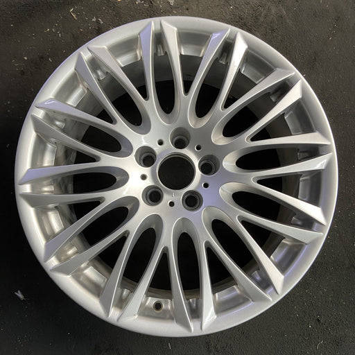 20" BMW 745i 02-05 20x9 , 12 spoke Original OEM Wheel Rim - Angle View
