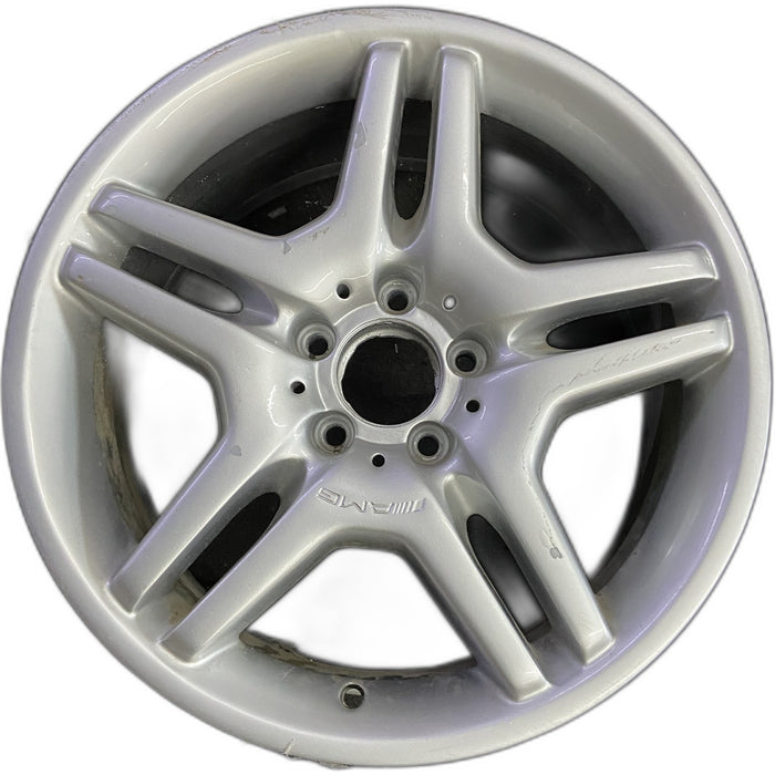 18" MERCEDES CL-CLASS 03-05 215 Type; CL55, 18x8.5 Original OEM Wheel Rim - Front View