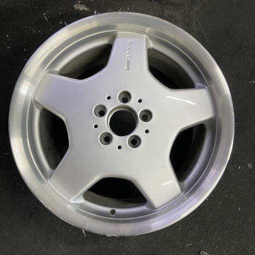 18" MERCEDES CL-CLASS 01 215 Type; CL500, 18x9.5 , 5 spoke Original OEM Wheel - Angle View