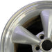17" MUSTANG 05 17x8 cast aluminum funnel 5 spoke sparkle silver Original OEM - Angle View