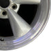 17" MUSTANG 05 17x8 cast aluminum funnel 5 spoke sparkle silver Original OEM - Close-Up Detail