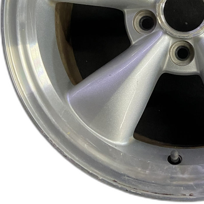17" MUSTANG 05 17x8 cast aluminum funnel 5 spoke sparkle silver Original OEM - Back View