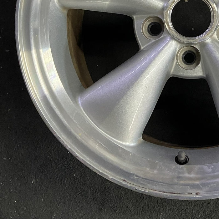 17" MUSTANG 05 17x8 cast aluminum funnel 5 spoke sparkle silver Original OEM - Additional View