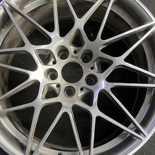 20" BMW M3 18 20x10 10 spoke star spoke gray ferric gray Original OEM Wheel Rim - Angle View