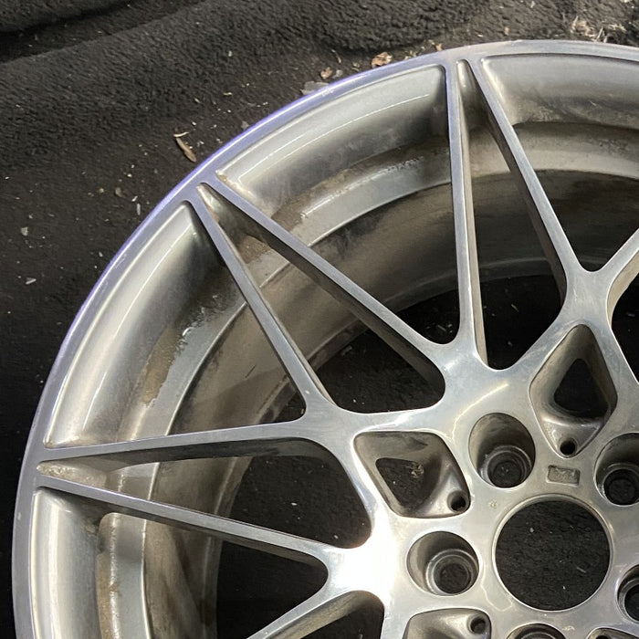 20" BMW M3 18 20x10 10 spoke star spoke gray ferric gray Original OEM Wheel Rim - Side Profile