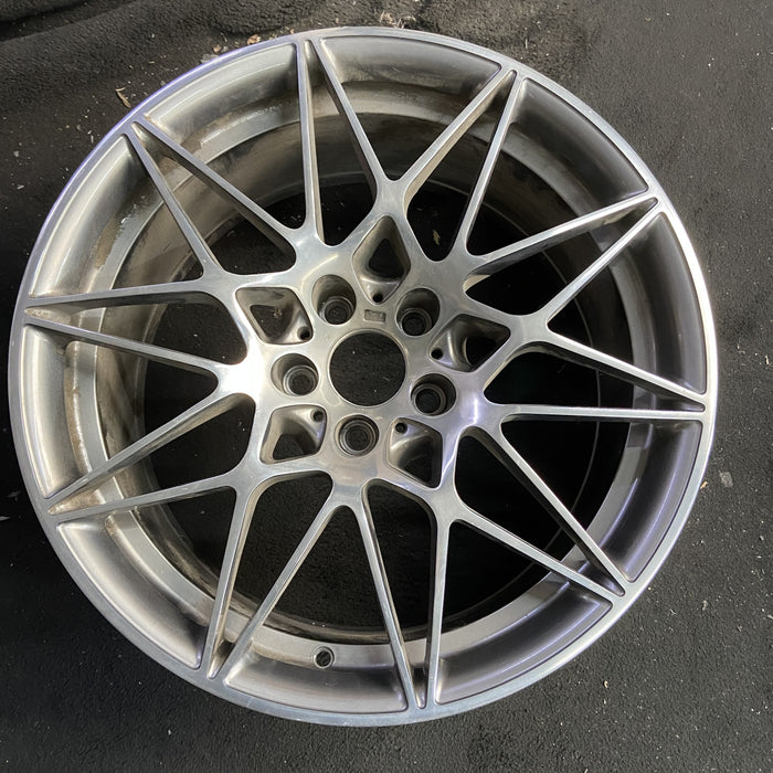 20" BMW M3 18 20x10, 10 spoke , gray Original OEM Wheel Rim - Angle View