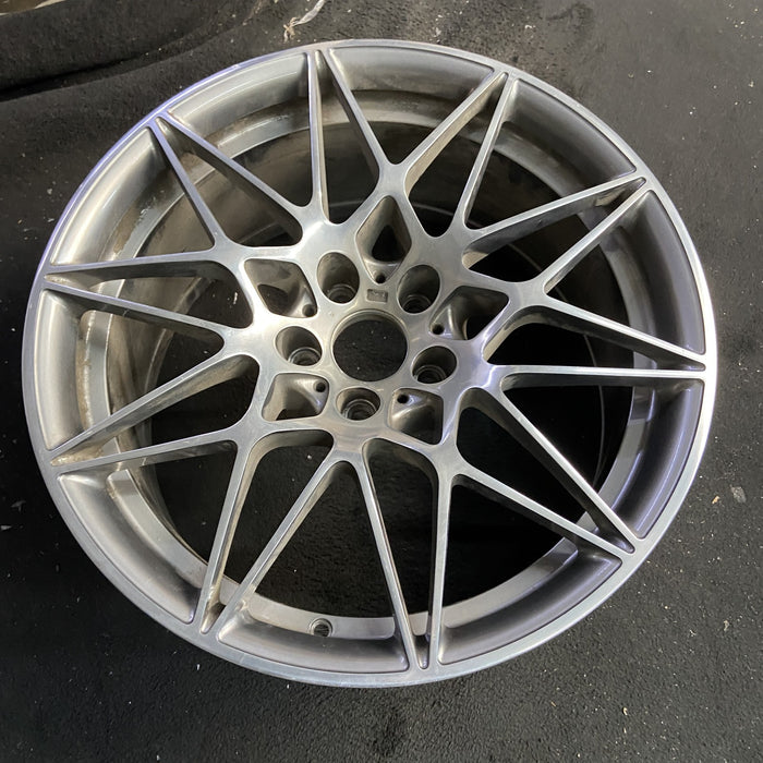 20" BMW M3 18 20x10, 10 spoke , gray Original OEM Wheel Rim - Side Profile