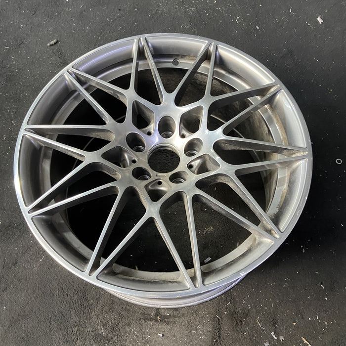 20" BMW M3 18 20x10, 10 spoke , gray Original OEM Wheel Rim - Close-Up Detail