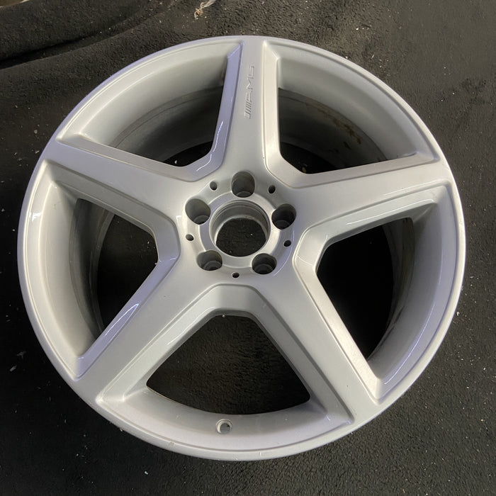 19" MERCEDES S-CLASS 08 230 Type; SL55, 19x8.5, 1 piece Original OEM Wheel Rim - Side Profile